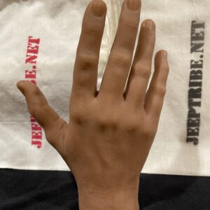 Jeep Tribe Male Silicone Hand - Dark Skin Tone